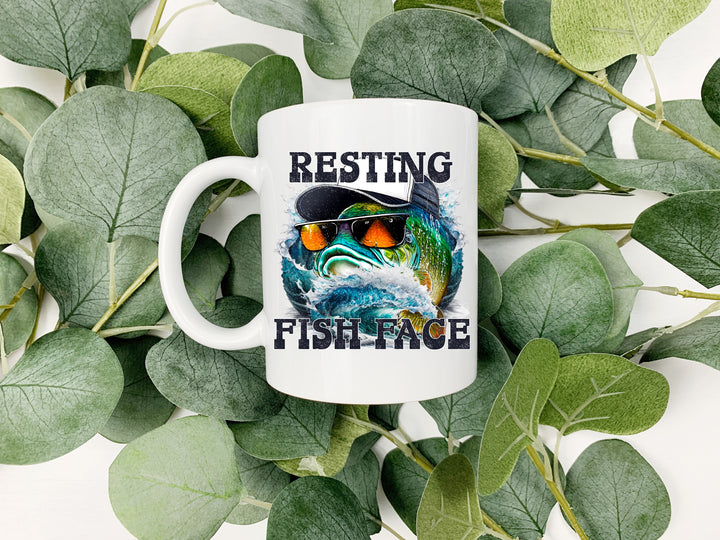 Resting Fish Face 12 oz Coffee Mug