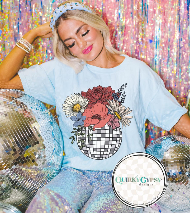 Disco Flowers Tee