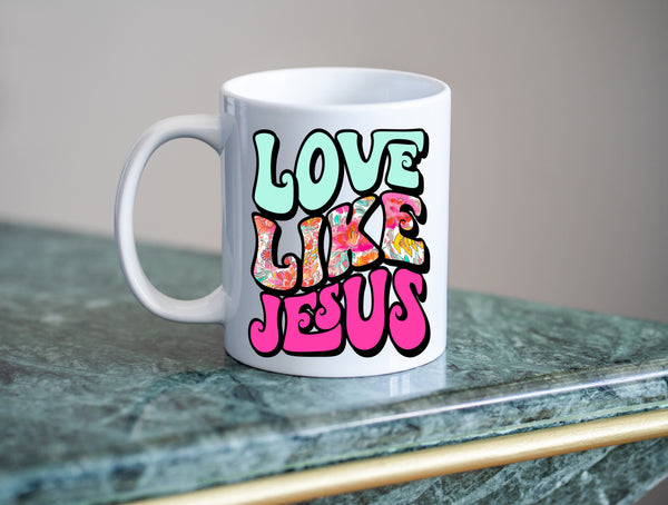 Love Like Jesus Mint 12 oz Coffee Mug