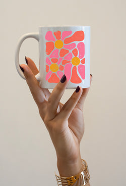 Groovy Flowers 12 oz Coffee Mug