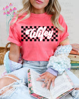 Checkered Wifey Tee