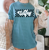 Checkered Wifey Tee