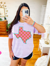 Checkered Texas Tee