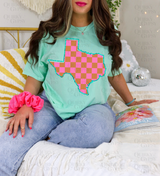 Checkered Texas Tee