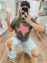 Checkered Texas Tee